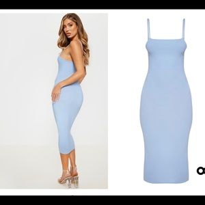 Baby Blue Gorgeous Midi Dress